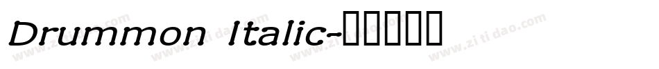 Drummon Italic字体转换